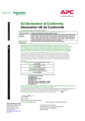 EU Declaration of Conformity_EasyPDU Basic & Metered 1-Phase