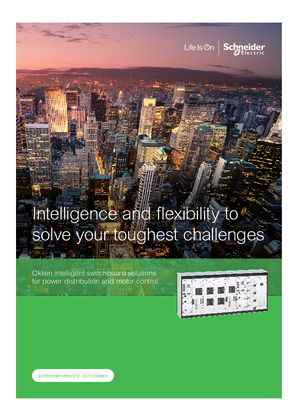 Okken intelligent LV switchboard solutions for power distribution and motor control