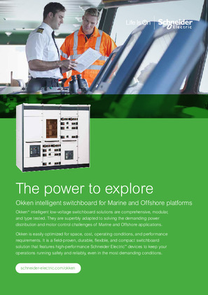 Okken intelligent switchboard for Marine and Offshore platforms - The power to explore