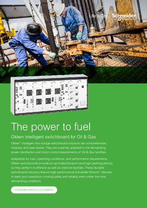 Okken intelligent switchboard for Oil & Gas - The power to fuel