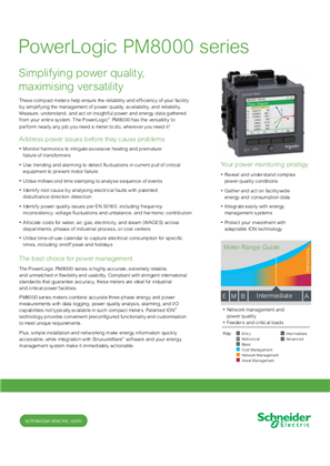 Flyer (2-page): PM8000 series meters overview