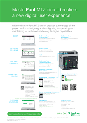 MasterPact MTZ circuit breakers - A new digital user experience