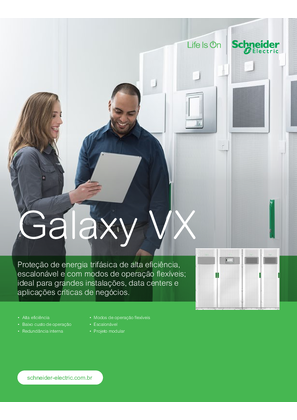 Catálogo Galaxy VX 750 kVA 480 V