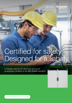 Spacial SF certified to the IEC 61439 standard (leaflet)