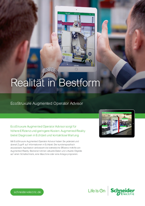 Realität in Bestform – EcoStruxure Augmented Operator Advisor