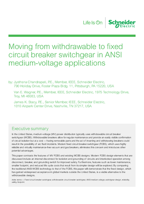 Fixed vs Withdrawable Vacuum Circuit Breaker Whitepaper