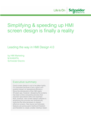 Simplifying & speeding up HMI screen design is finally a reality