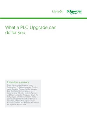 What a PLC upgrade can do for you