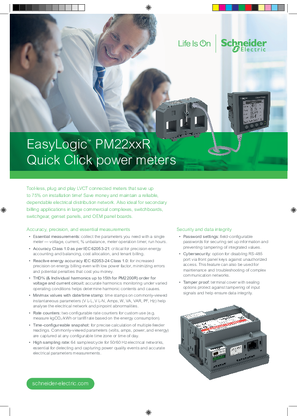 PM22xxR Quick Click Power Meters