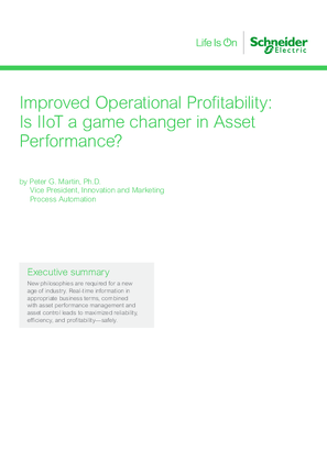 Improved Operational Profitability - Is IIoT a game changer in Asset Performance