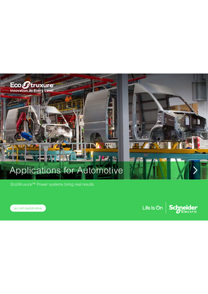 Applications for Automotive - EcoStruxure™ Power systems bring real results