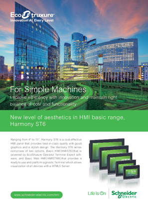 Harmony ST6 HMI Panels Brochure