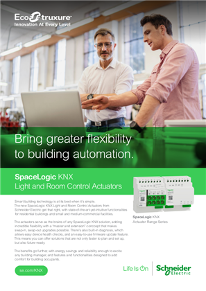 SpaceLogic KNX Actuator Leaflet
