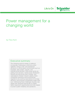 Power management for a changing world