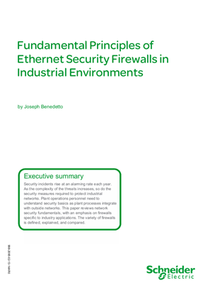 Fundamental Principles of Ethernet Security Firewalls in Industrial Environments