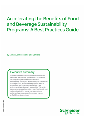 Accelerating the Benefits of Food and Beverage Sustainability Programs: A Best Practices Guide