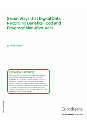 Seven Ways that Digital Data Recording Benefits Food and Beverage Manufacturers
