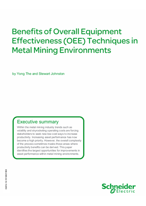 Benefits of Overall Equipment Effectiveness (OEE) techniques in metal mining environments