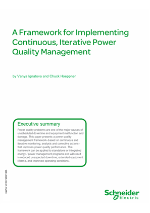 A Framework for Implementing Continuous, Iterative Power Quality Management