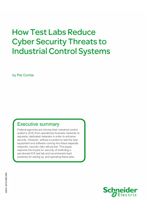 How Test Labs Reduce Cyber Security Threats to Industrial Control Systems