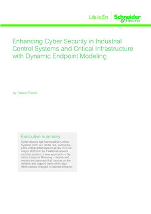 Enhancing Cyber Security in Industrial Control Systems and Critical Infrastructure with Dynamic Endpoint Modeling