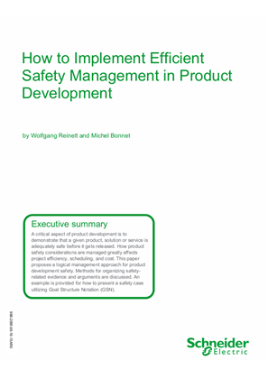 How to Implement Efficient Safety Management in Product Development