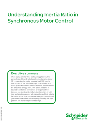 Understanding Inertia Ratio in Synchronous Motor Control