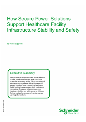 How Secure Power Solutions Support Healthcare Facility Infrastructure Stability and Safety