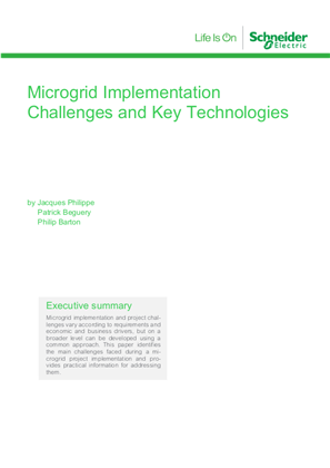 Microgrid Implementation Challenges and Key Technologies