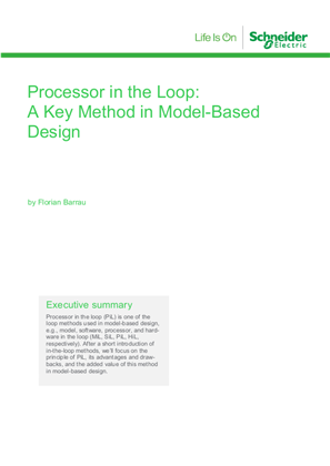 Processor in the Loop: A Key Method in Model-Based Design
