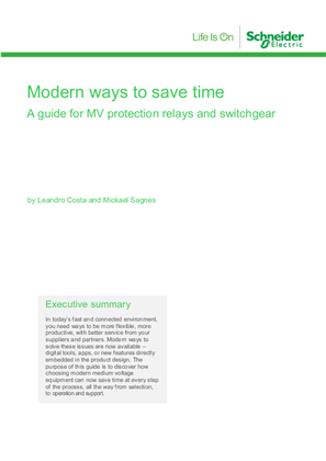 Modern ways to save time: A guide for MV protection relays and switchgear