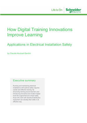 How Digital Training Innovations Improve Learning: Applications in Electrical Installation Safety