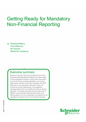 Getting Ready for Mandatory Non-Financial Reporting