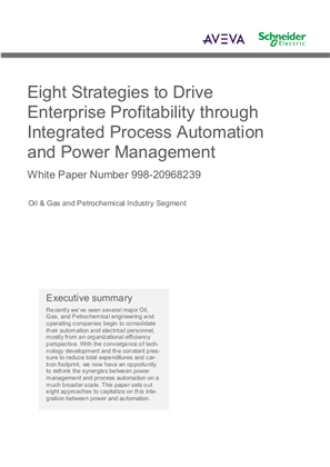 Eight Strategies to Drive Profitability through  Integrated Process Automation and Power Management