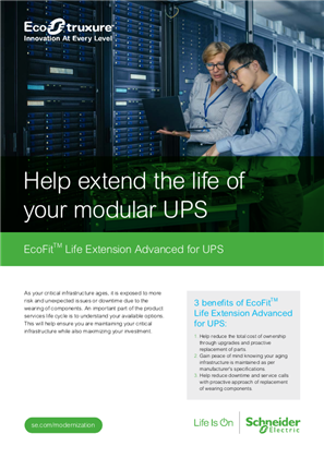 Help extend the life of your modular UPS