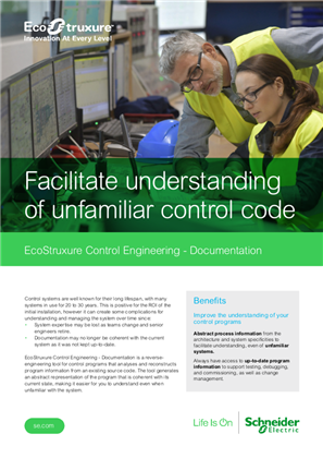 Facilitate understanding of unfamiliar control code
