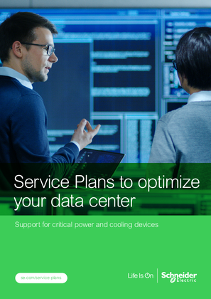 Service Plans to optimize your data center