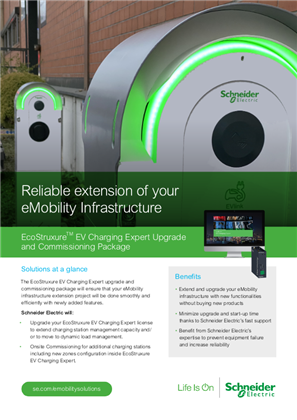 EcoStruxure EV Charging Expert Upgrade and Commissioning Package - Brochure