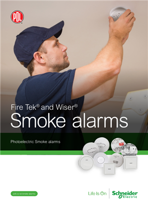 Fire Tek and Wiser Smoke alarms - Photoelectric Smoke alarms