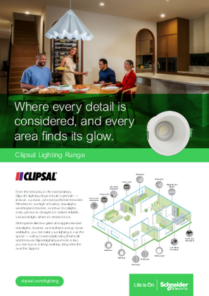 Clipsal, Lighting Range, Brochure - 998-24218100