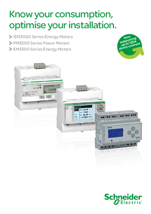 Energy and Power meters brochure for iEM3000, PM3200 and EM3500 series