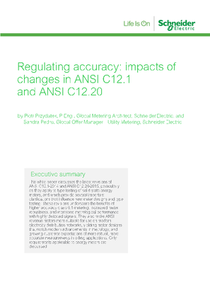 Regulating accuracy: impacts of changes in ANSI C12.1 and ANSI C12.20