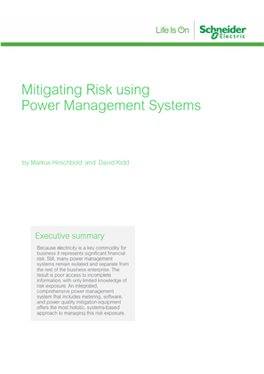 Mitigating Risk Using Power Management Systems