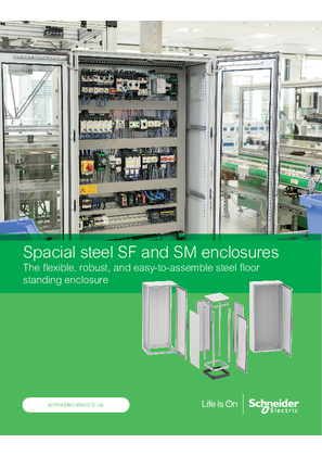 Spacial Steel SF and SM Floor Standing Enclosures Brochure