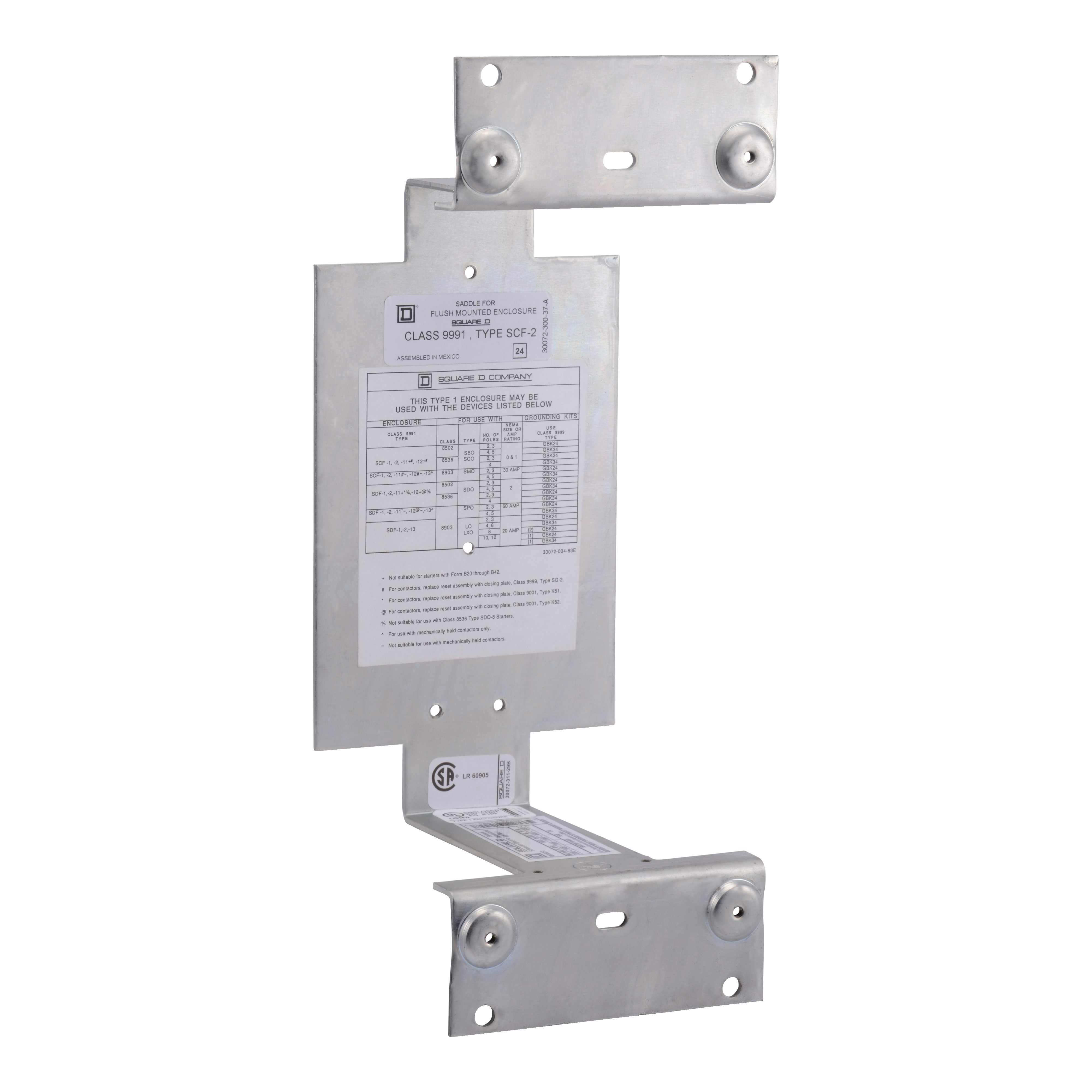Product image for SQD 9991SCF2 CONTACTOR+STARTER ENCL