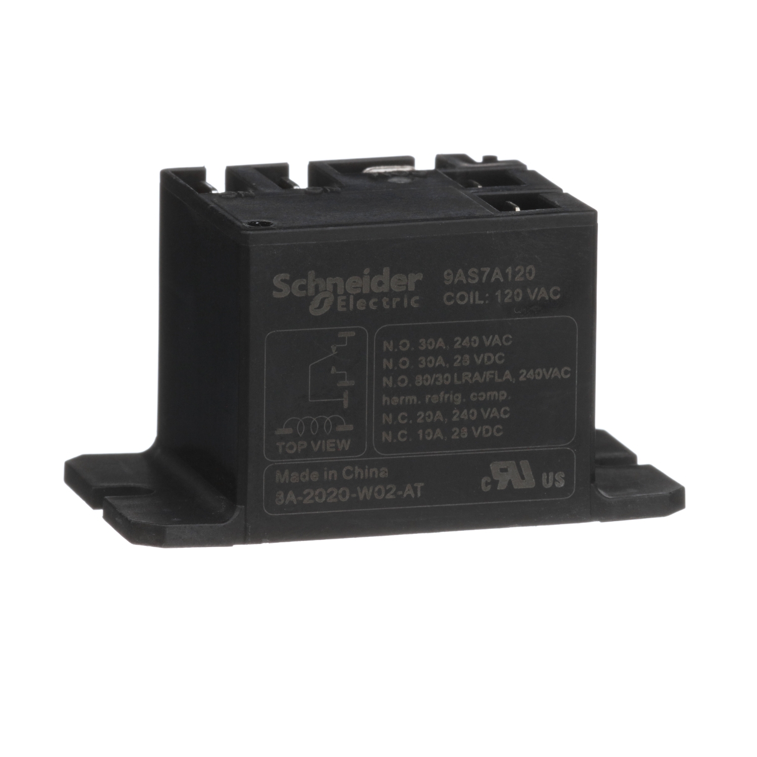 Power Relays, Harmony 9A, SPDT, 30A, flanged panel mount, sealed, 120V AC