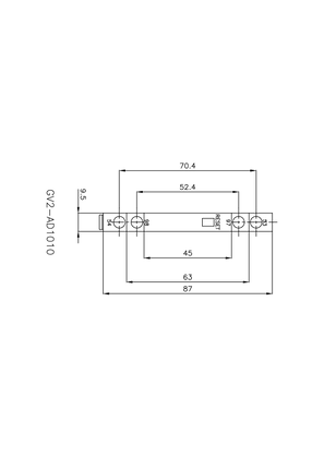 Add-on - Fault signalling - 1NC fault contact Technical drawings