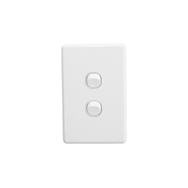 Switch, IP66 Rated, 2 Gang, 250V, 10AX, Vertical Mount