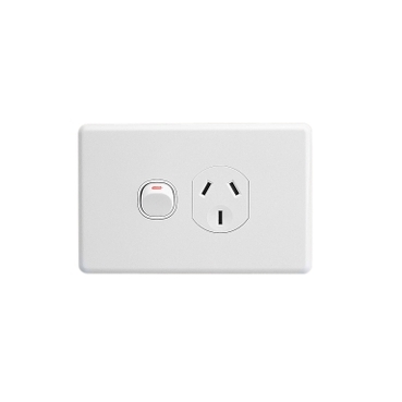Clipsal C2000 Series Single Switch Socket Outlet Classic, 250V, 10A