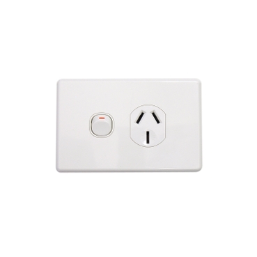Clipsal C2000 Series Single Switch Socket Outlet Classic, 250V, 20A
